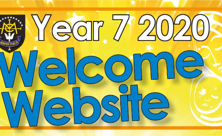 Image of Welcome Website for Year 7 2020 pupils